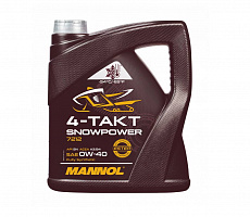 Масло моторное 4T син. Mannol SNOWPOWER 4л для скутеров, квадрациклов, снегоходов