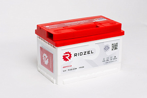 Аккумулятор RIDZEL 75 Ah о/п (низкий)